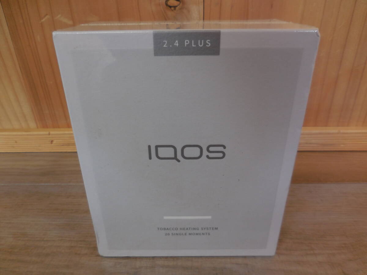 未使用 未開封 製品登録不明 シュリンク付 IQOS 2.4 PLUS 包装破れ 箱へこみ有 アイコス 電子タバコ 激安1円スタート A