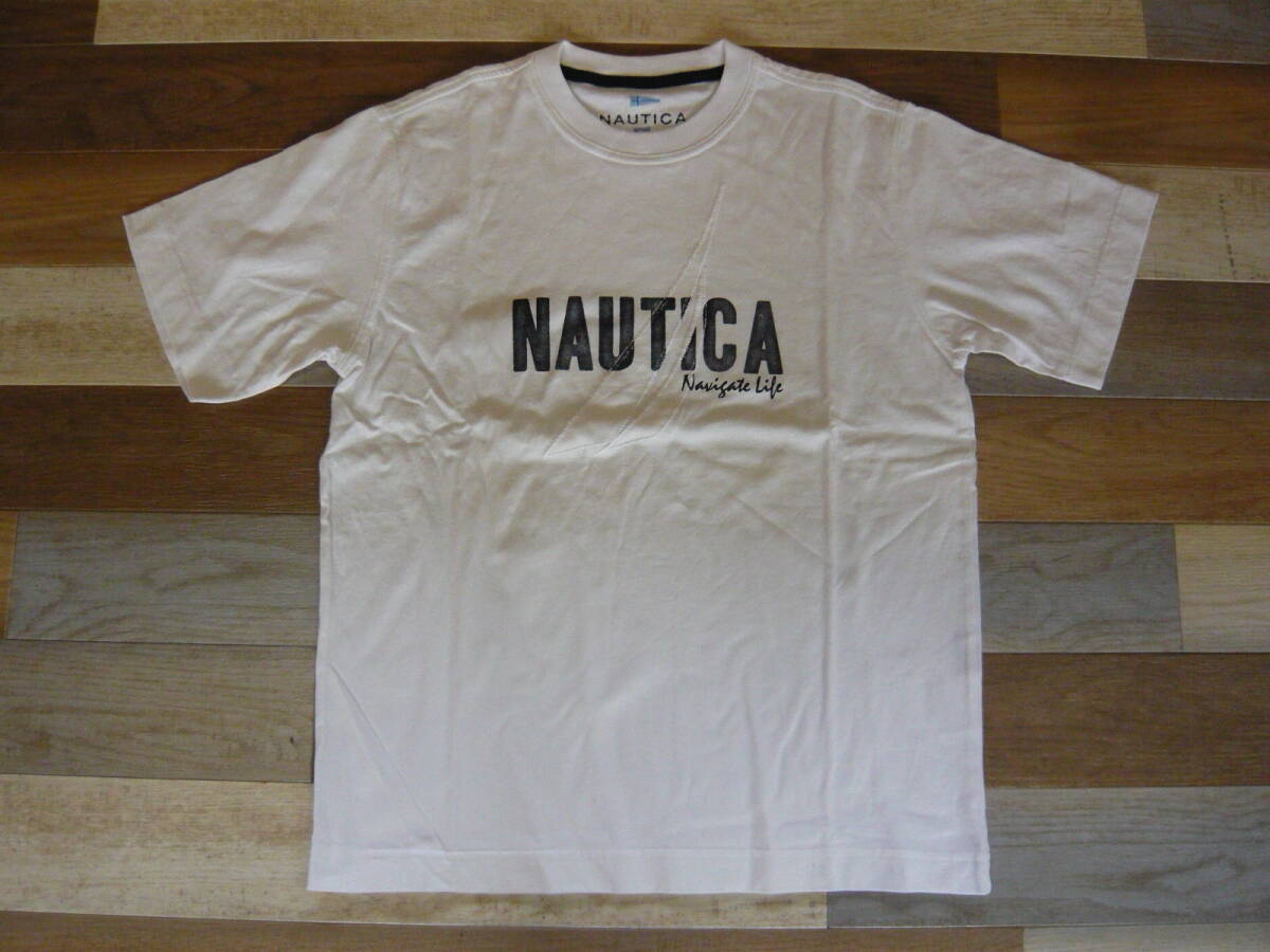 現状品 NAUTICA Tシャツ Sサイズ ノーティカ 黄ばみ有 激安1円スタート A