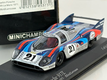 ミニチャンプス 1/43 ポルシェ 917L マルティニポルシェ #21 LM1971