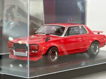 京商 1/43 ニッサン スカイライン 2000 GT-R KPGC10 プライベート レーシング エディション レッド