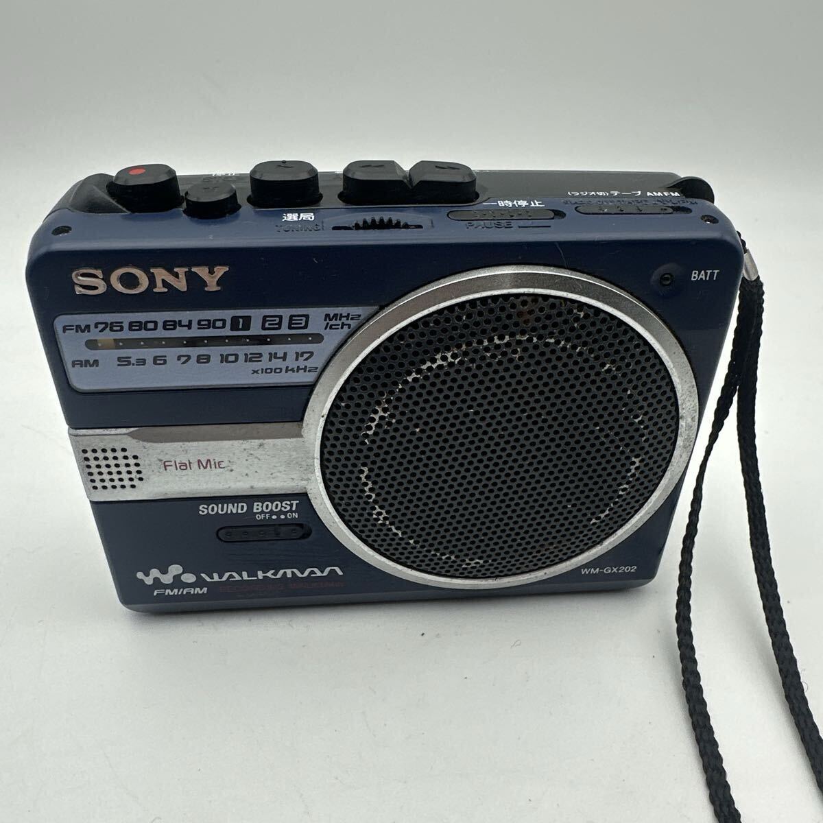 1円〜 【通電確認のみジャンク】 SONY ソニー カセットレコーダー WM-GX202 ポータブルラジオ ウォークマン カセットプレイヤー レトロ