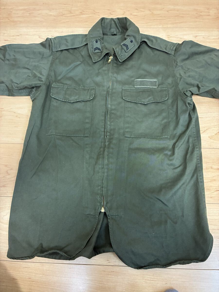 委託品 中古品 陸上自衛隊 作業服 上下 OD色 3号 おまけ作業帽付き 皇帝のいない八月 戦国自衛隊 昭和 ミリタリー