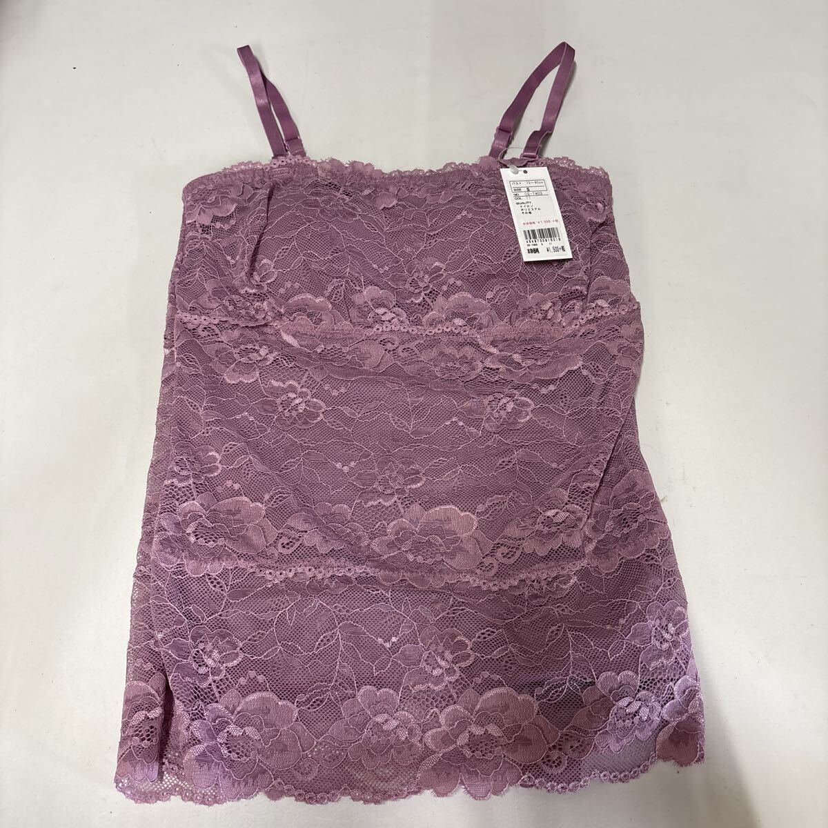 ◇チュチュアンナ◇キャミソール◇レース◇Sサイズ◇ラベンダー色◇ナイロン◇ポリエステル◇中古品◇引取可能◇札幌◇北海道