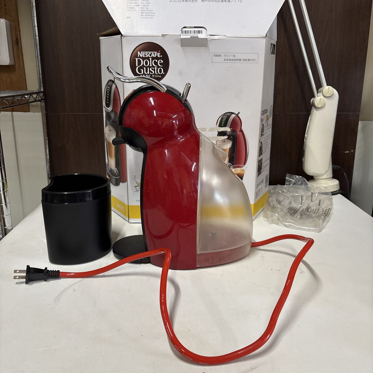 ◇NESCAFE◇ドルチェグスト◇MD9771-WR◇コーヒーメーカー◇ネスカフェ◇ワインレッド◇通電確認済◇中古品◇引取可能◇札幌◇北海道