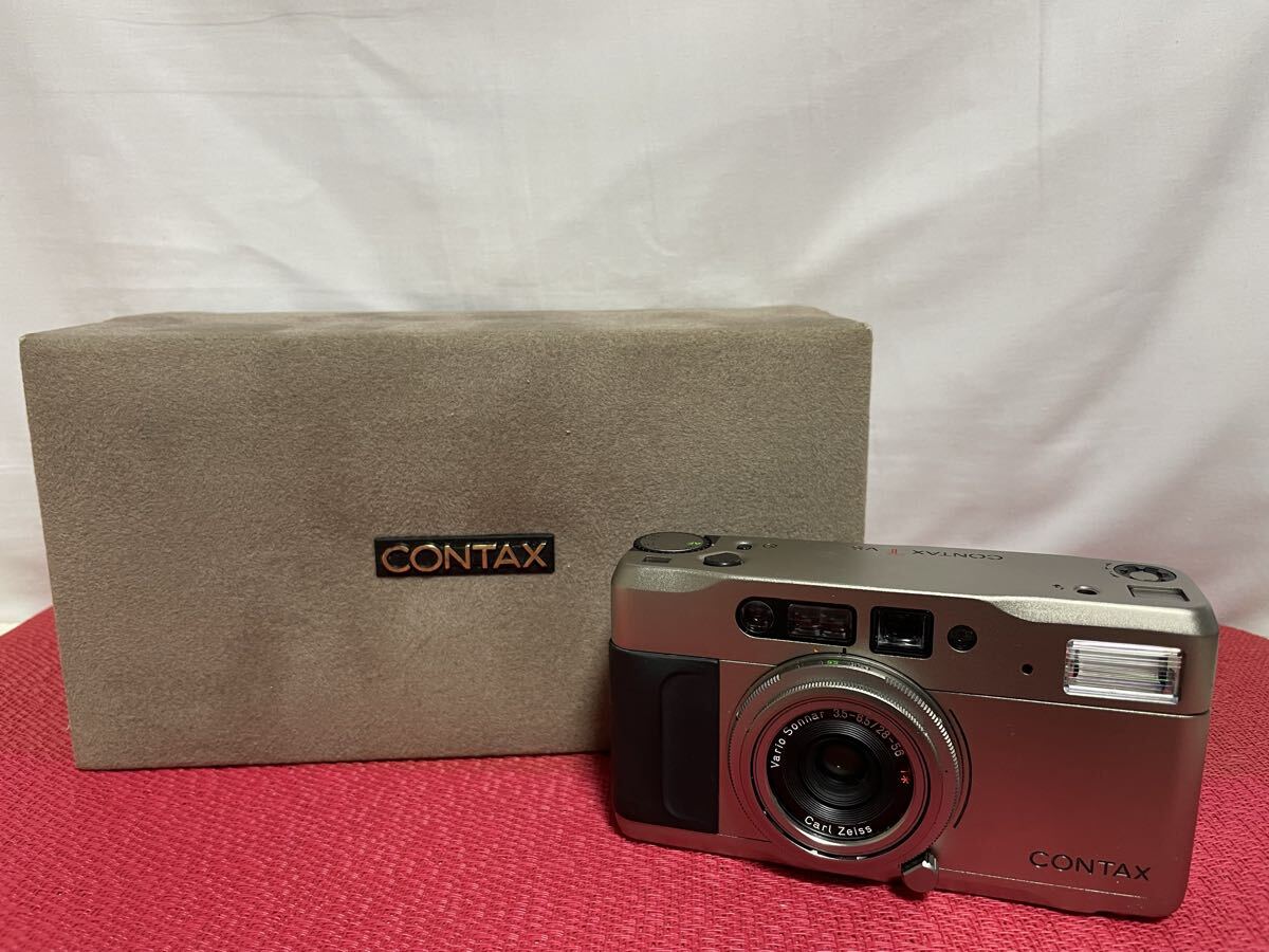 CONTAX TVS Carl Zeiss Sonnar auto focus film camera コンタックス フィルムカメラ　オートフォーカス　箱付き