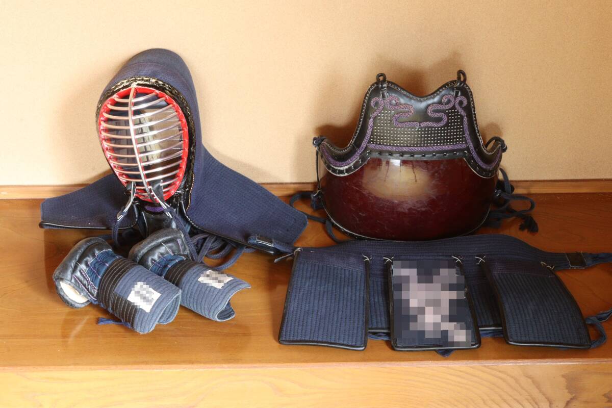D 山形 錦武道具店 剣道 防具 セット 小学生用 面 胴 小手 垂 防具袋 (2)