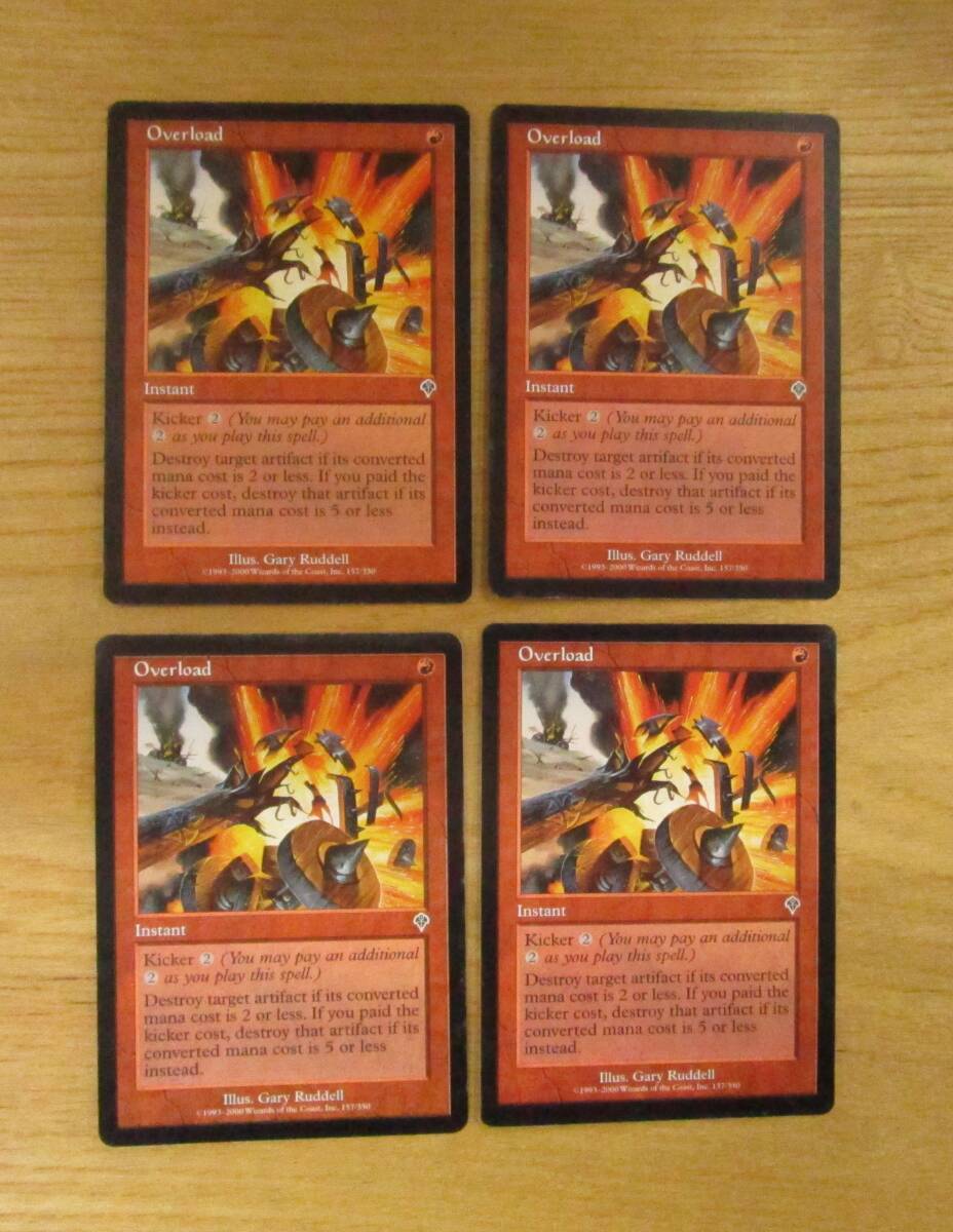 MTG　　　　　過負荷　　　　英4枚セット（INV）