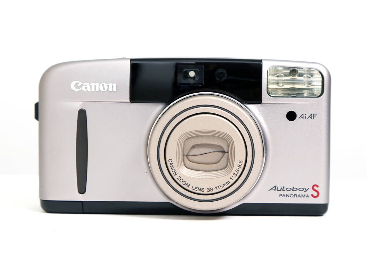 良品 CANON キヤノン Autoboy S PANORAMA 38-115mm F3.6-8.5 コンパクトフィルムカメラ 3868