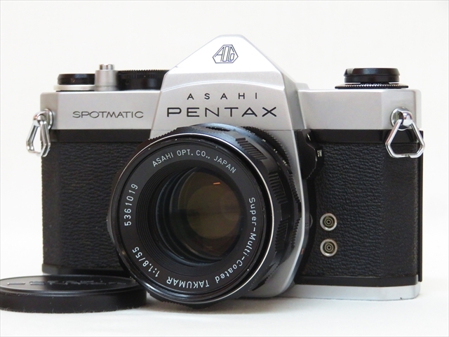 ◆◇ASAHI PENTAX ペンタックス SP SPOTMATIC シルバー + Super-Multi-Coated TAKUMAR 55mm F1.8 一眼レフ ジャンク◇◆