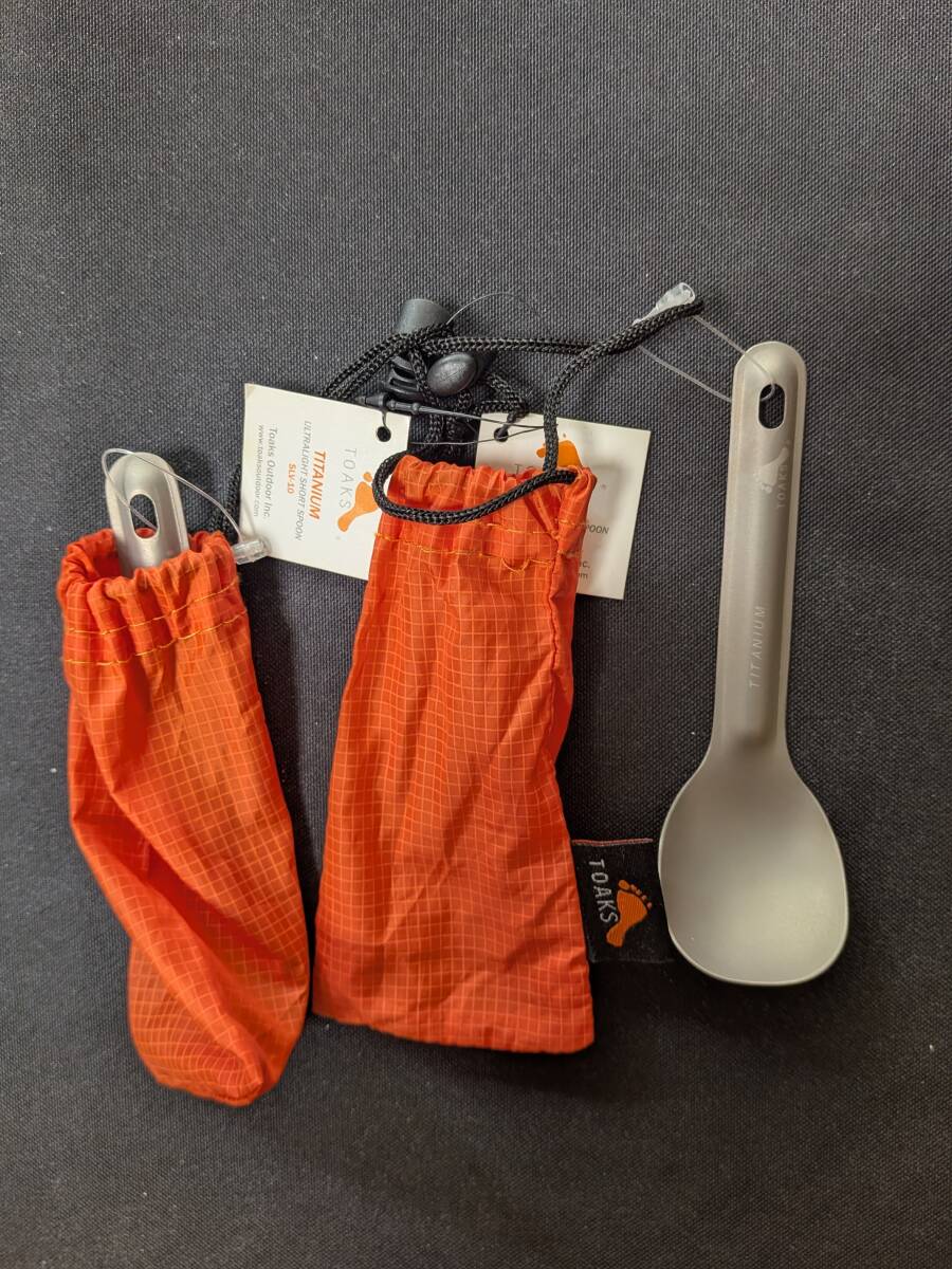 トークス（TOAKS） チタニウムショートハンドルスプーン(Titanium Short Handle Spoon)SLV-10/山と道/ムーンライトギア/ウルトラライト/UL