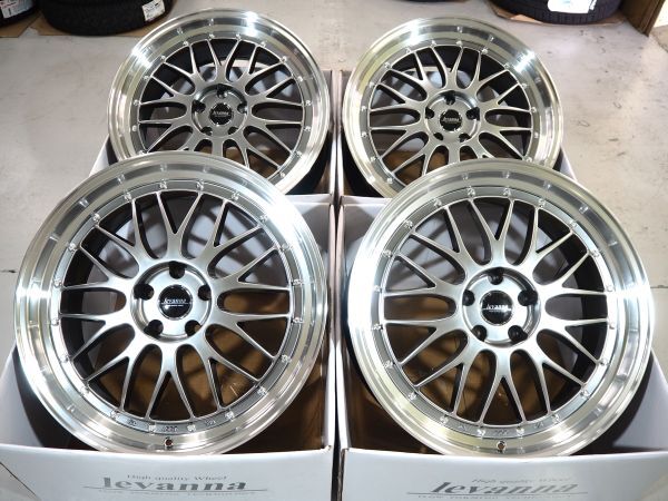 フローフォーミング製法 深リム levanna V10-EX FFT 20inch 5H114.3 8.5J+35 輸入 245/45R20 30系 アルファード ヴェルファイア