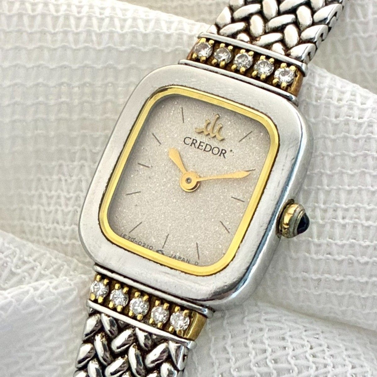 【稼働 新品電池】 セイコー SEIKO クレドール CREDOR 1E70-5130 18KT ウォッチ 腕時計 クォーツ