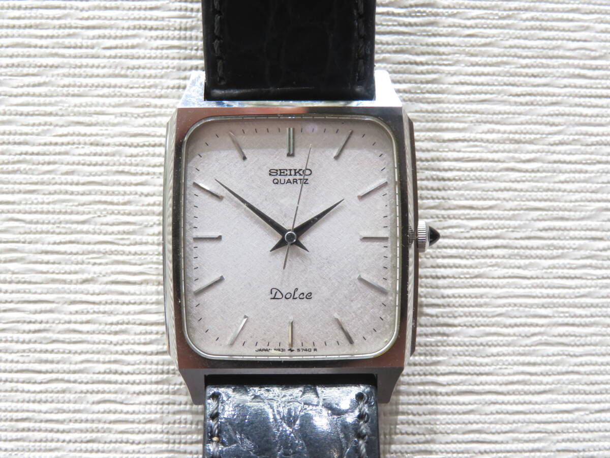 動作品 SEIKO セイコー ドルチェ 5931-5550 メンズウォッチ 腕時計 電池式 Dolce ビンテージ レトロ アンティーク 人気 定番