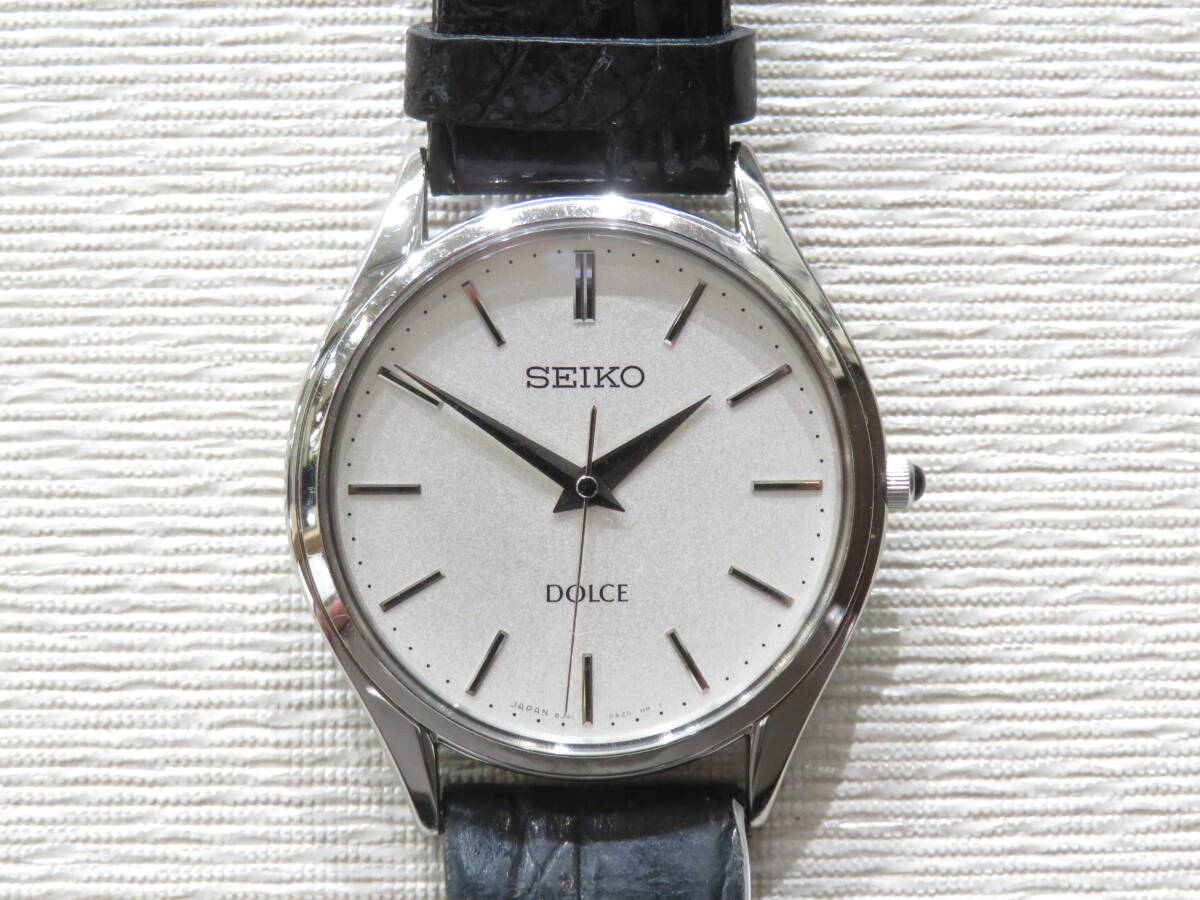 動作品 SEIKO セイコー ドルチェ 8J41-0AJ1 メンズウォッチ 腕時計 電池式 Dolce ビンテージ レトロ アンティーク 人気 定番