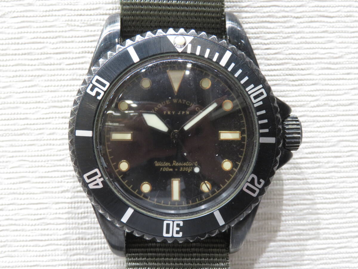現状販売 VAGUEWATCH ヴァーグウォッチ 腕時計 メンズ 電池式 ミリタリー ダイバーズ 人気