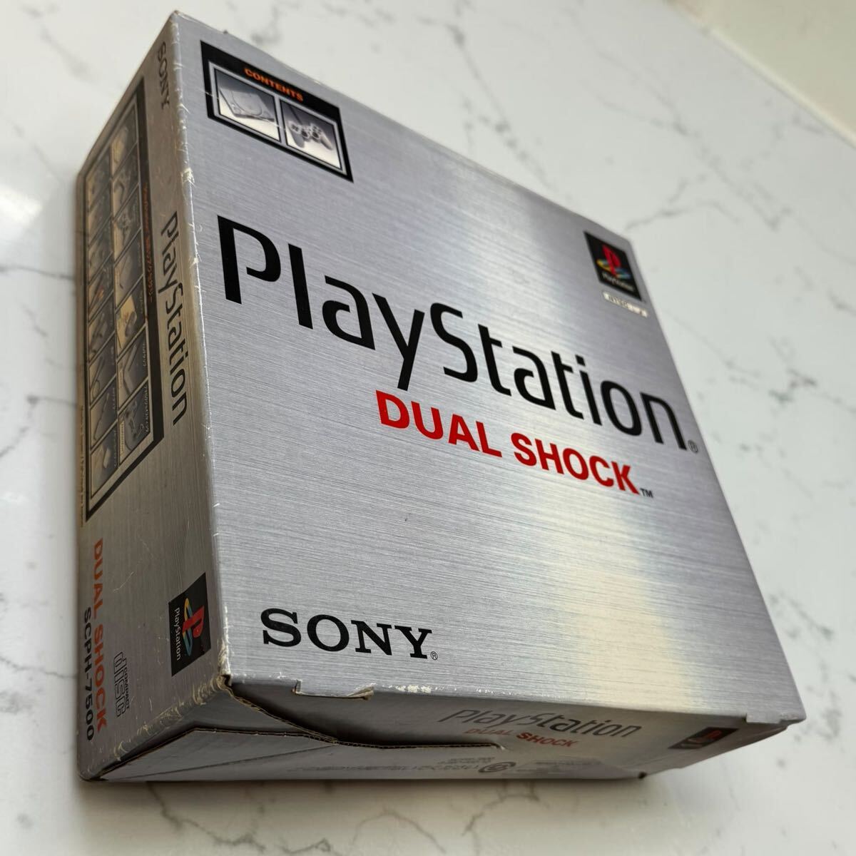 ☆1000円スタート☆未使用保管品 SONY PlayStation SCPH-7500 DUAL SHOCK 本体 完品 元箱付 PS1 レア