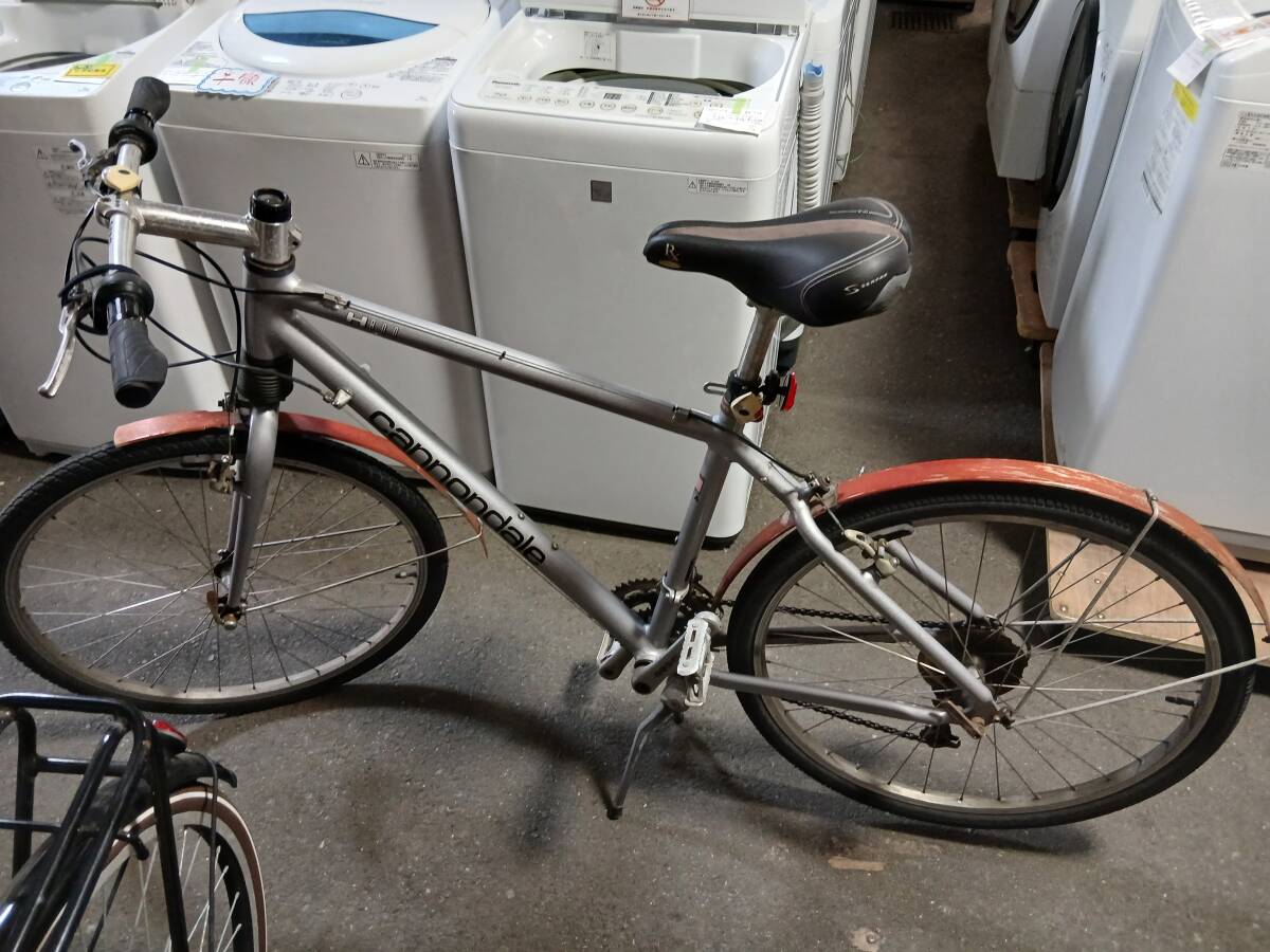 I2608-0886　Cannondale　キャノンデール　ハイブリッドモデル　H300　自転車　フェンダー木製　中古　らくらく家財便Dランクサイズ