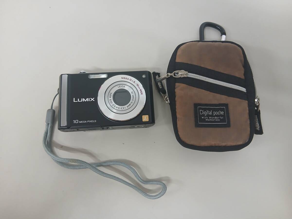 I2608-0968　パナソニック　Panasonic　コンパクトデジタルカメラ　LUMIX　型番：DMC-FS20　通電確認済み　中古品　宅急便コンパクト
