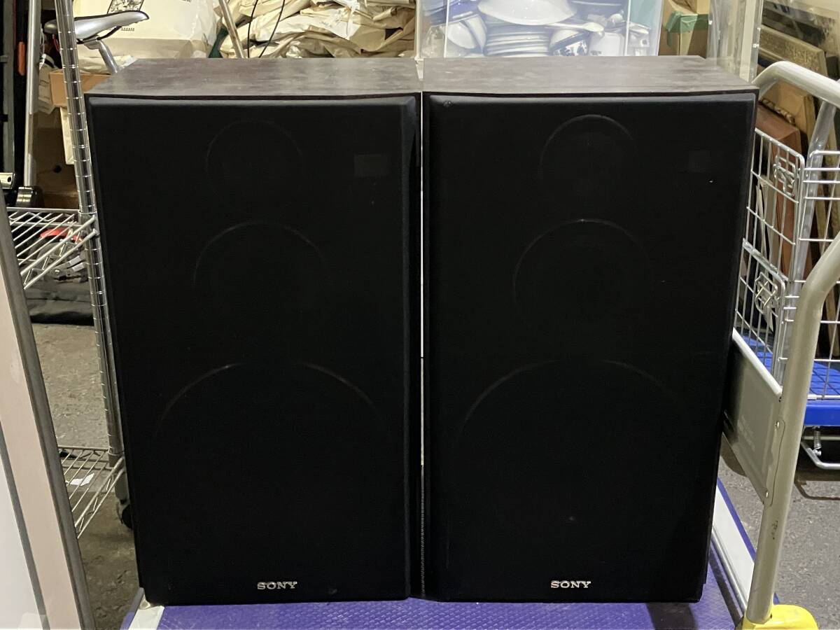 石2608-0981　スピーカー　SONY　SS-G333ES　セット ペア　ソニー　エッジ劣化　現状品　らくらく家財便Aランク2個口