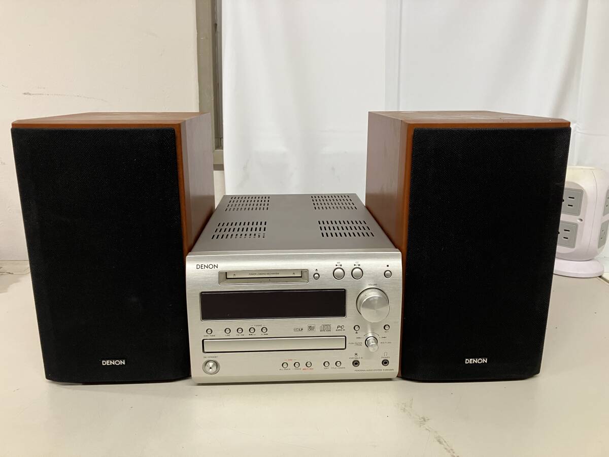 石2608-1111　CD/MDコンポ　セット　DENON　D-MX33MD　SC-MX33　デノン　オーディオ機器　ジャンク品　ヤ140