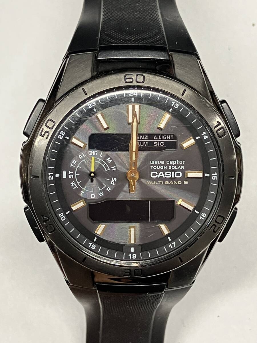 石2608-1068　腕時計　CASIO　WVA-M650　5110　カシオ　ウェーブセプター　電波ソーラー　中古品　宅急便コンパクト