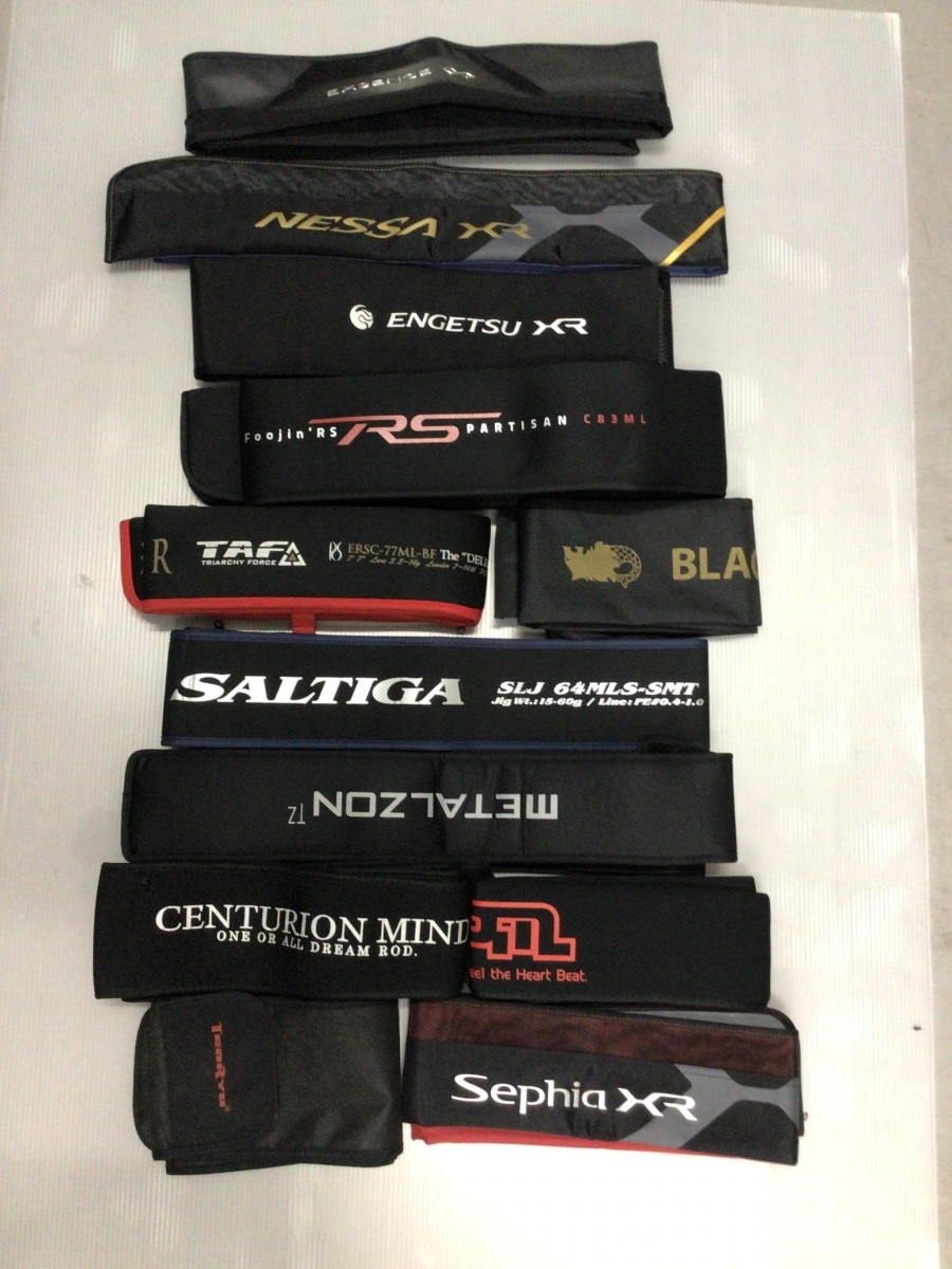 竿袋 12枚 セットフィッシング遊岡崎店 検 ソルティガ エクスセンス スティーズ モアザン ダイワ シマノ ロッドケース