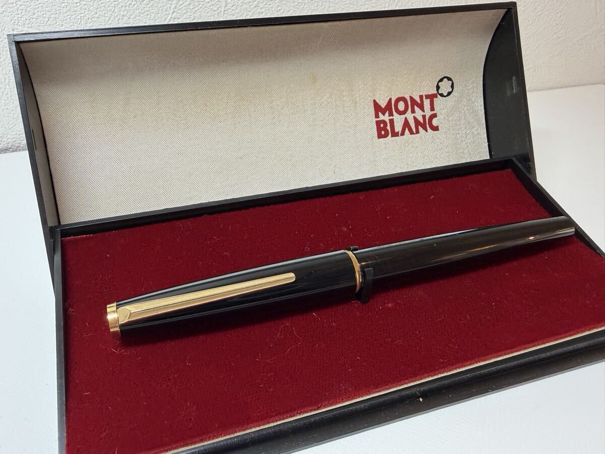 #2 MONTBLANC モンブラン 万年筆 筆記用具 ケース付き ブラック ゴールド 文房具