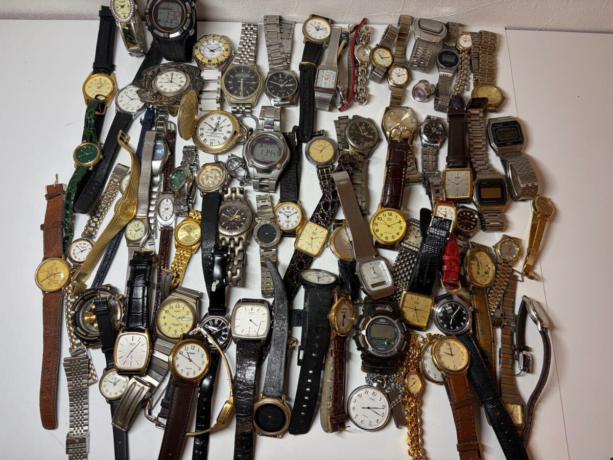 #1 腕時計 CASIO SEIKO セイコー 懐中時計 セット 部品取り ジャンク品 おおよそ4.5kg
