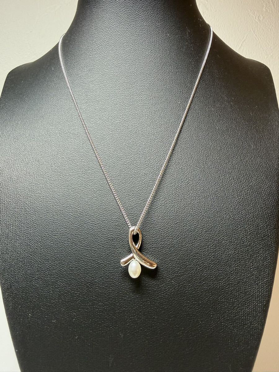 #2 ネックレス アクセサリー パール シルバー ペンダント