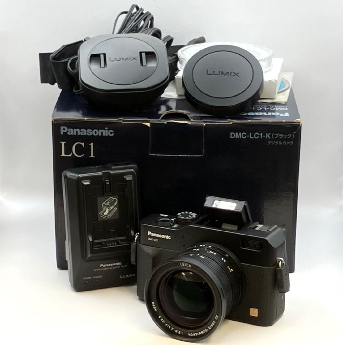 1円～/Panasonic/パナソニック/LUMIX/DMC-LC1/箱・付属品付/デジカメ/コンパクトデジタルカメラ/通電確認済/ジャンク/K102