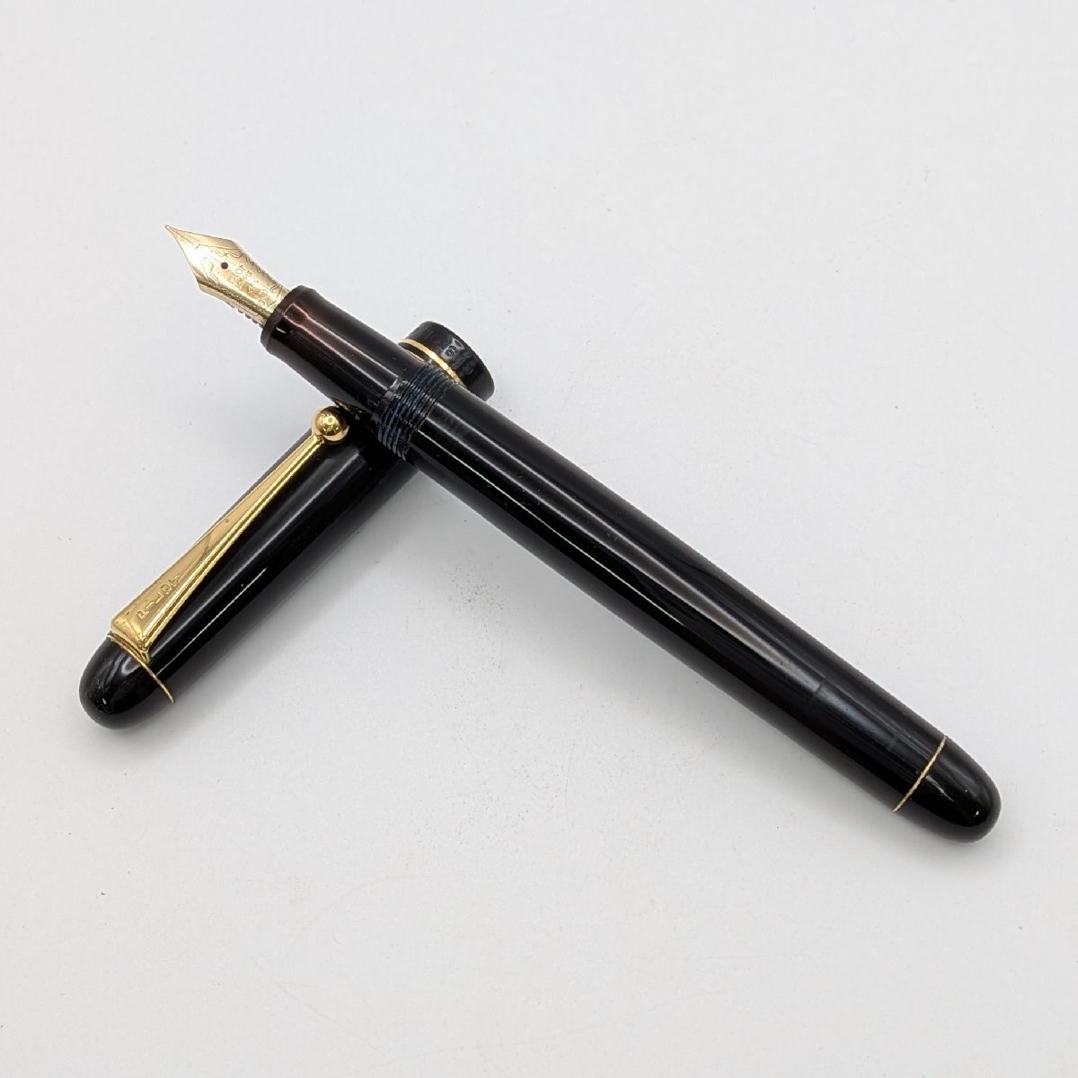 1円～/PILOT/パイロット/CUSTOM/カスタム/67/ブラック×ゴールドカラー/ペン先/14K-585/F/万年筆/文房具/筆記用具/ジャンク/L003