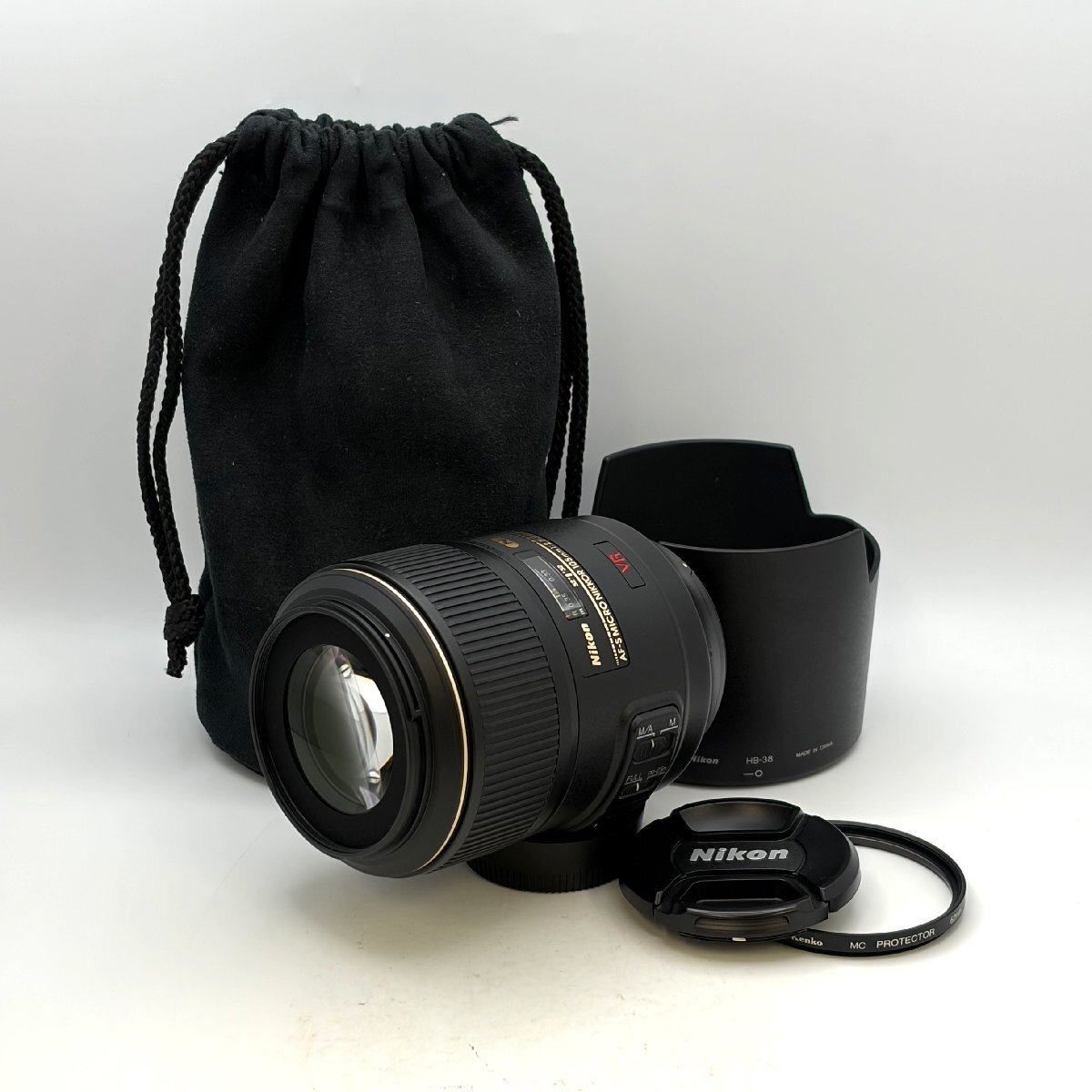 1円～/Nikon/ニコン/AF-S/MICRO/NIKKOR/105mm/F2.8/G/ED/ケース付/レンズ/一眼カメラ用/AF/オートフォーカス/動作確認済/ジャンク/N007