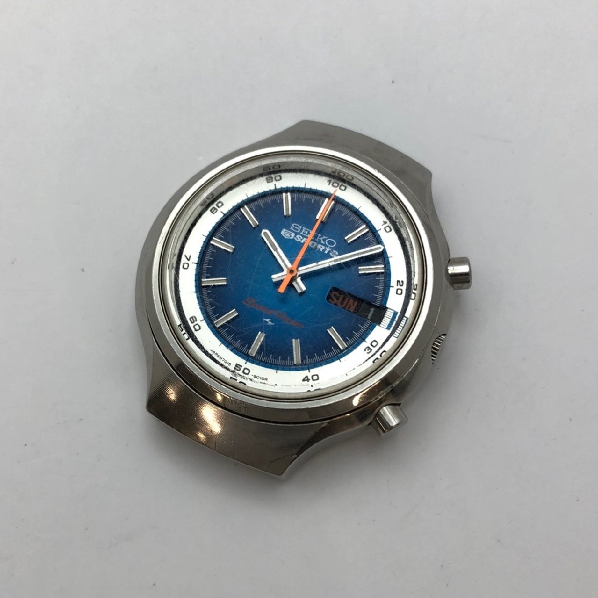 1円～/SEIKO/セイコー/5/SPORTS/スポーツ/Speed-Timer/スピードタイマー/7015-8000/クロノグラフ/デイデイト/自動巻/腕時計/ジャンク/S015