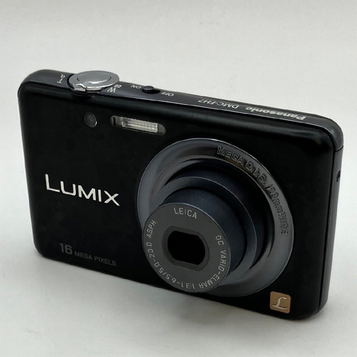 Panasonic/パナソニック/LUMIX/DMC-FH7/ブラックカラー/デジカメ/デジタルカメラ/通電確認済/シャッターOK/難あり/ジャンク/K011