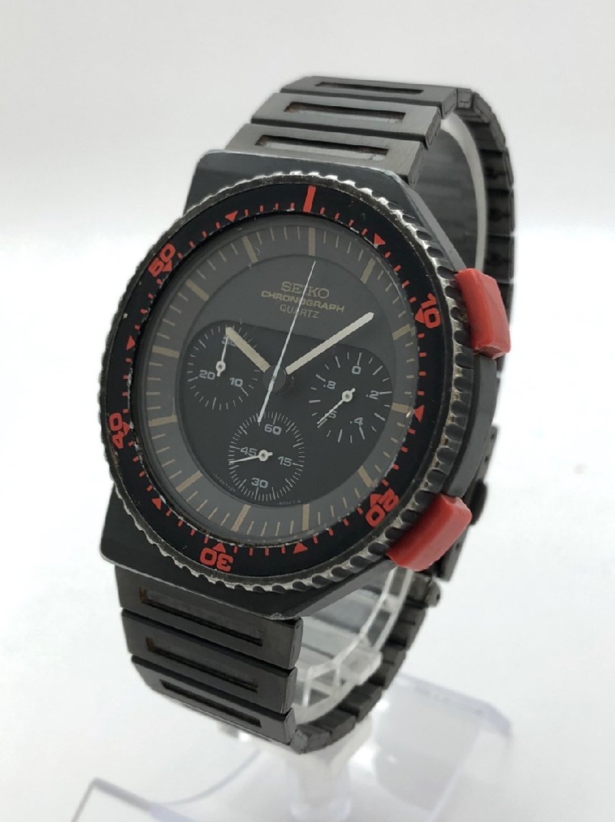 1円～/SEIKO/セイコー/GIUGIARO/ジウジアーロ/スピードマスター/クロノグラフ/7A28-6000/純正ベルト/クォーツ/メンズ腕時計/ジャンク/S018
