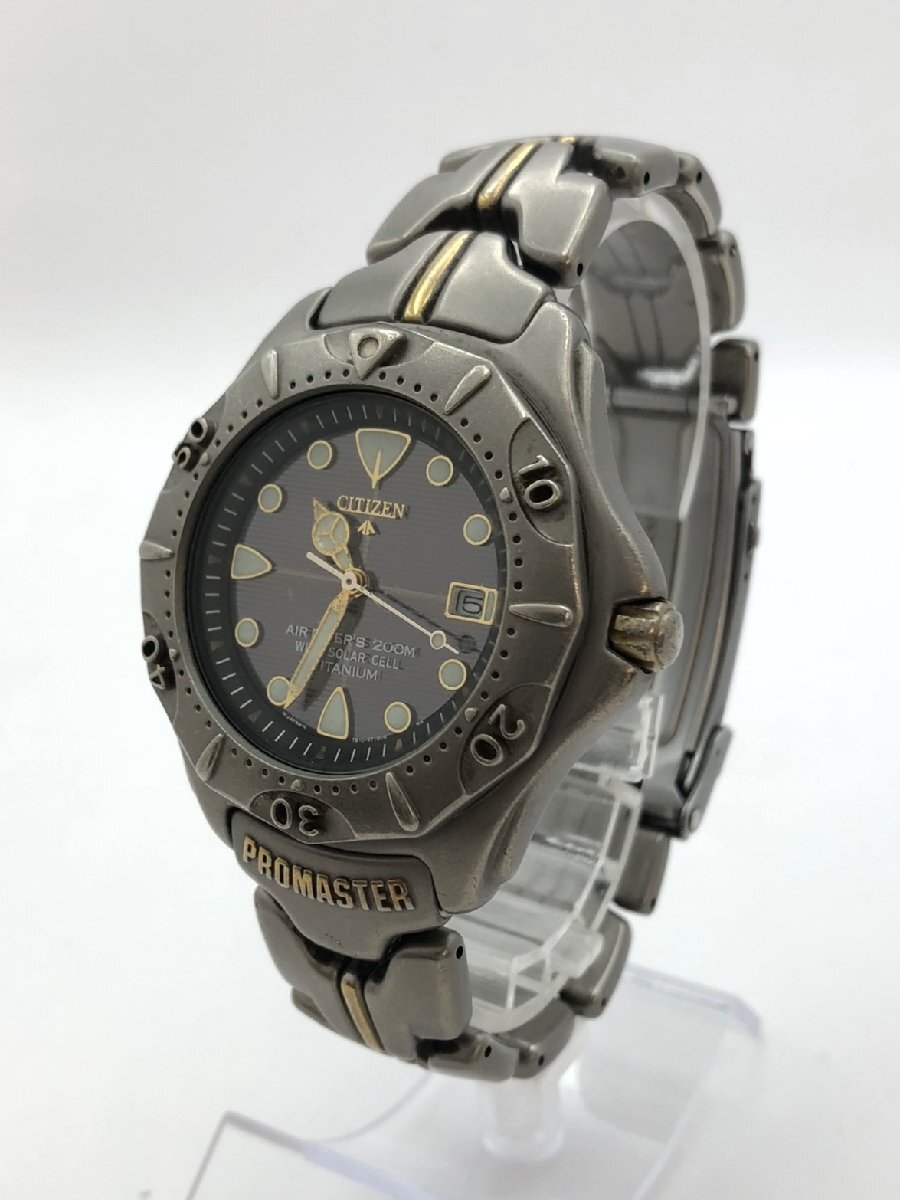 CITIZEN/シチズン/PROMASTER/プロマスター/AIR DIVER’S/7817-571983/3針/チタニウム/純正ベルト/ソーラー/メンズ腕時計/ジャンク/S010