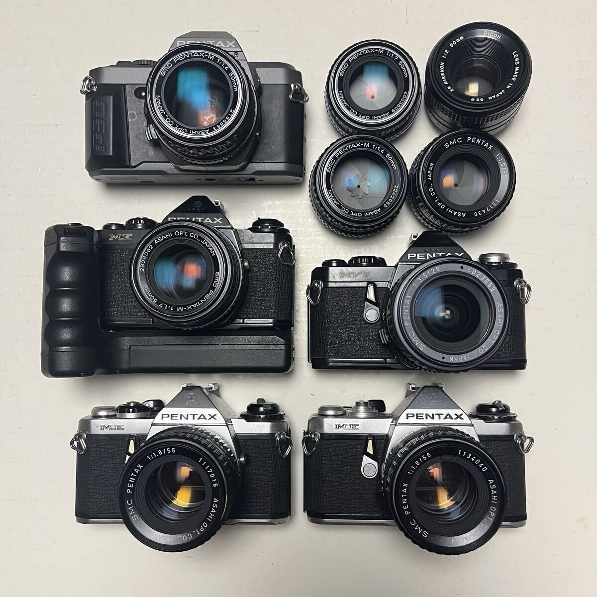 PENTAX カメラ5台 レンズ9本 / ペンタックス フィルムカメラ オールドレンズ RICOH