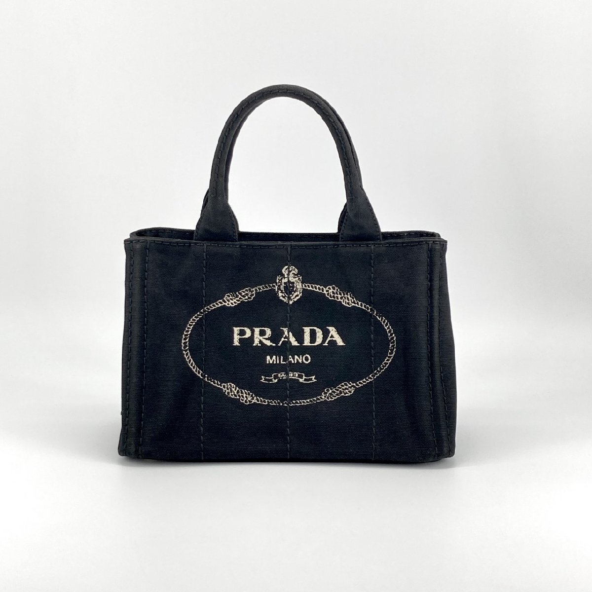 PRADA カナパ　ミニ PM 1BG439 トートバッグ ブラック