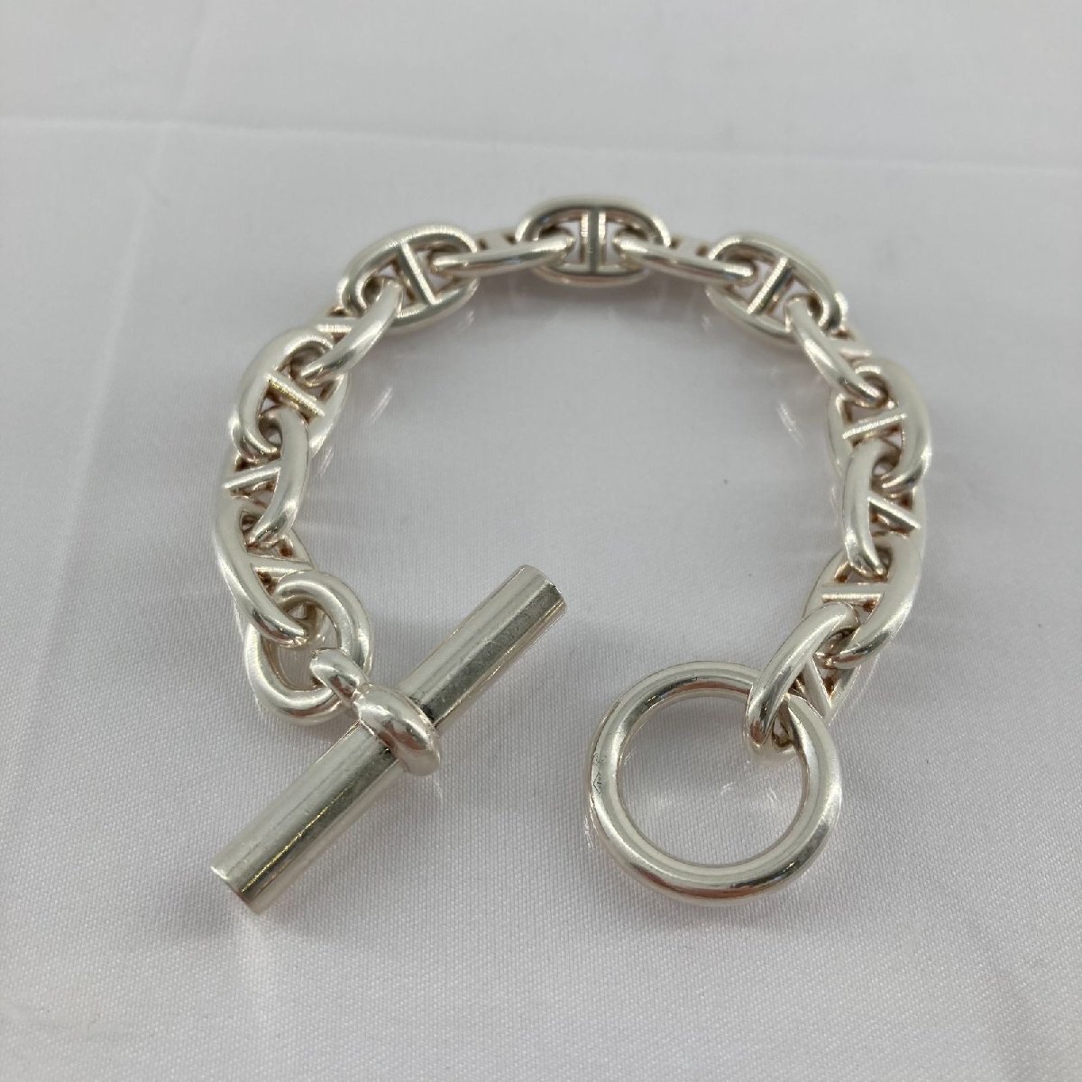 HERMES(エルメス)　シェーヌダンクル　MM　14コマ　52.2g　SV925　ブレスレット　シルバー