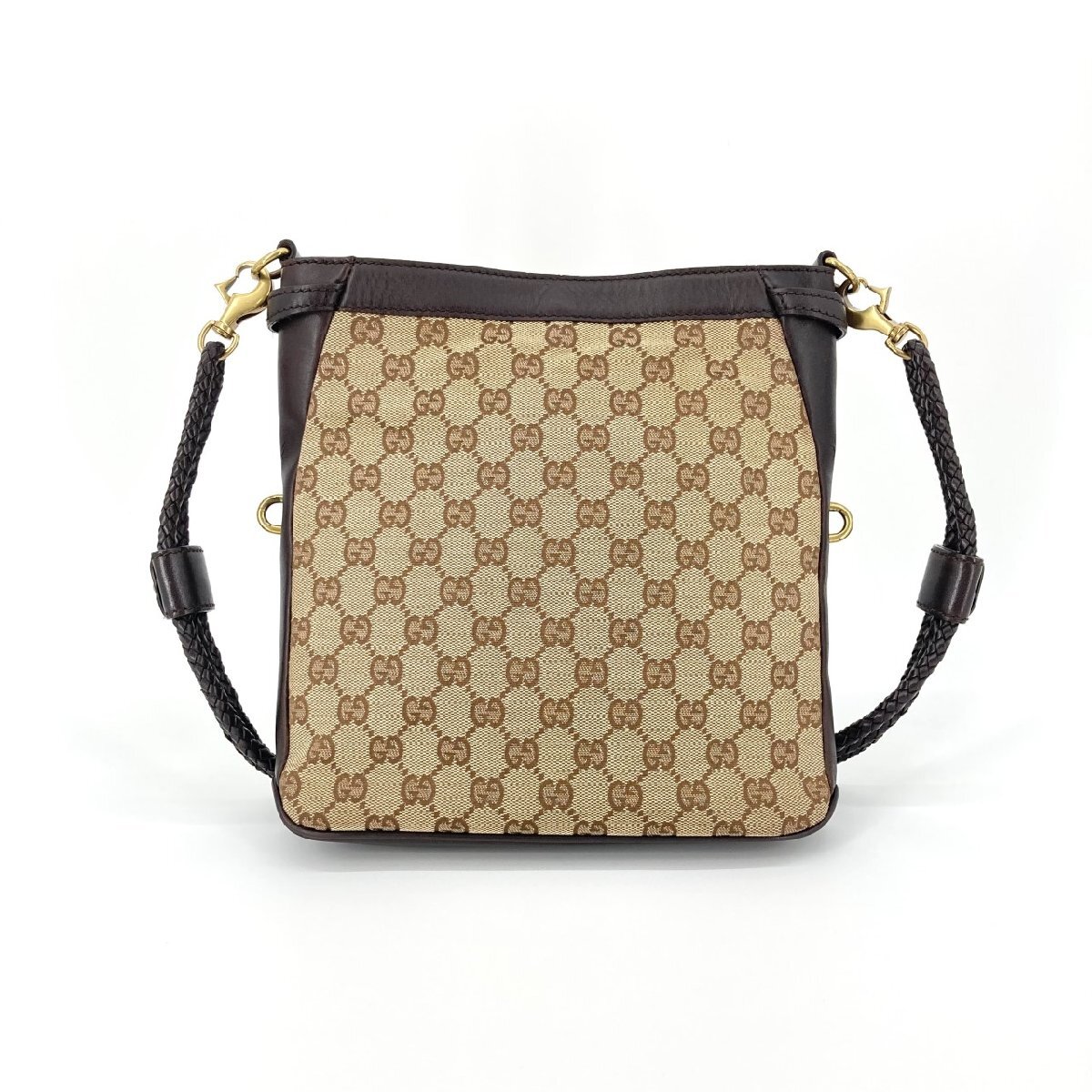 GUCCI キャンバス 109106 ショルダーバッグ ベージュ