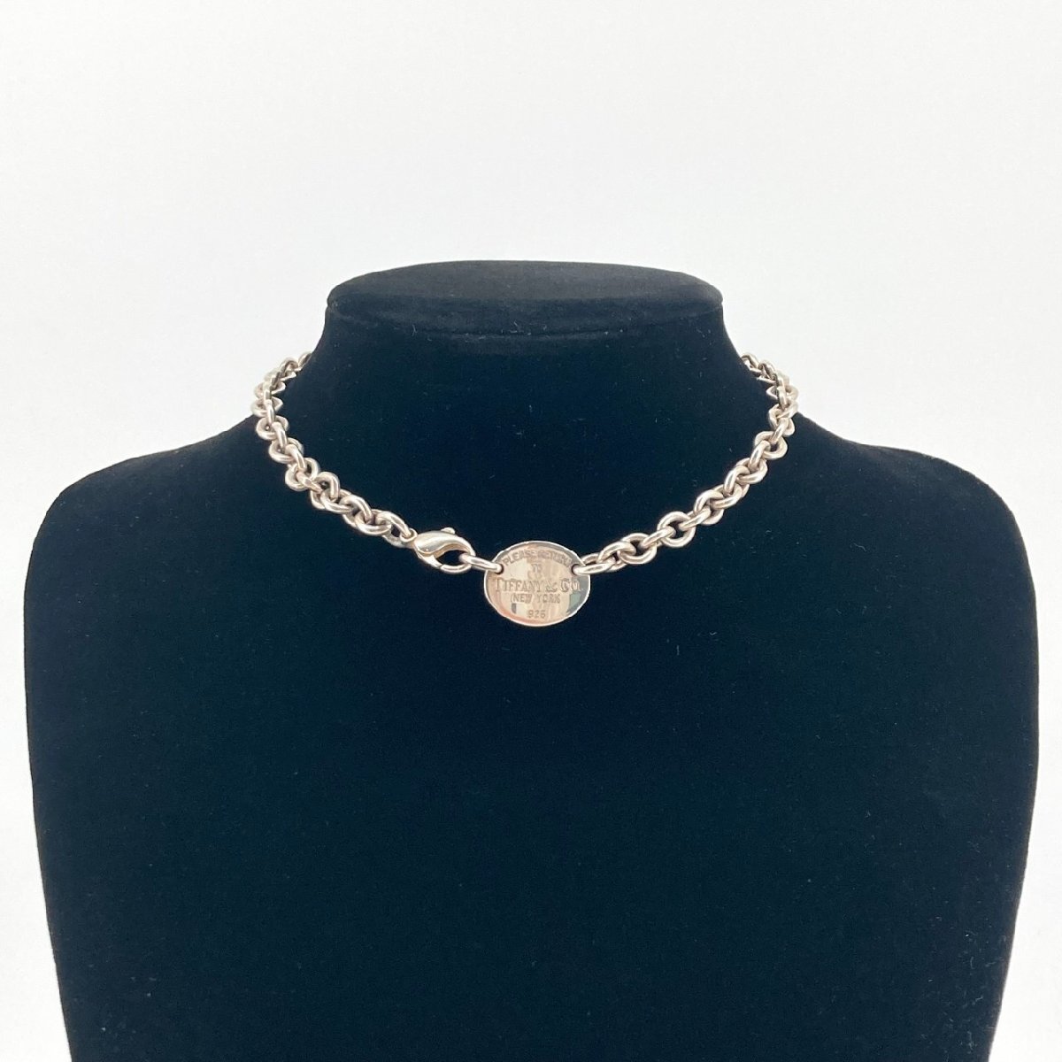 TIFFANY&amp;Co. リターントゥ オーバルタグ ネックレス シルバー