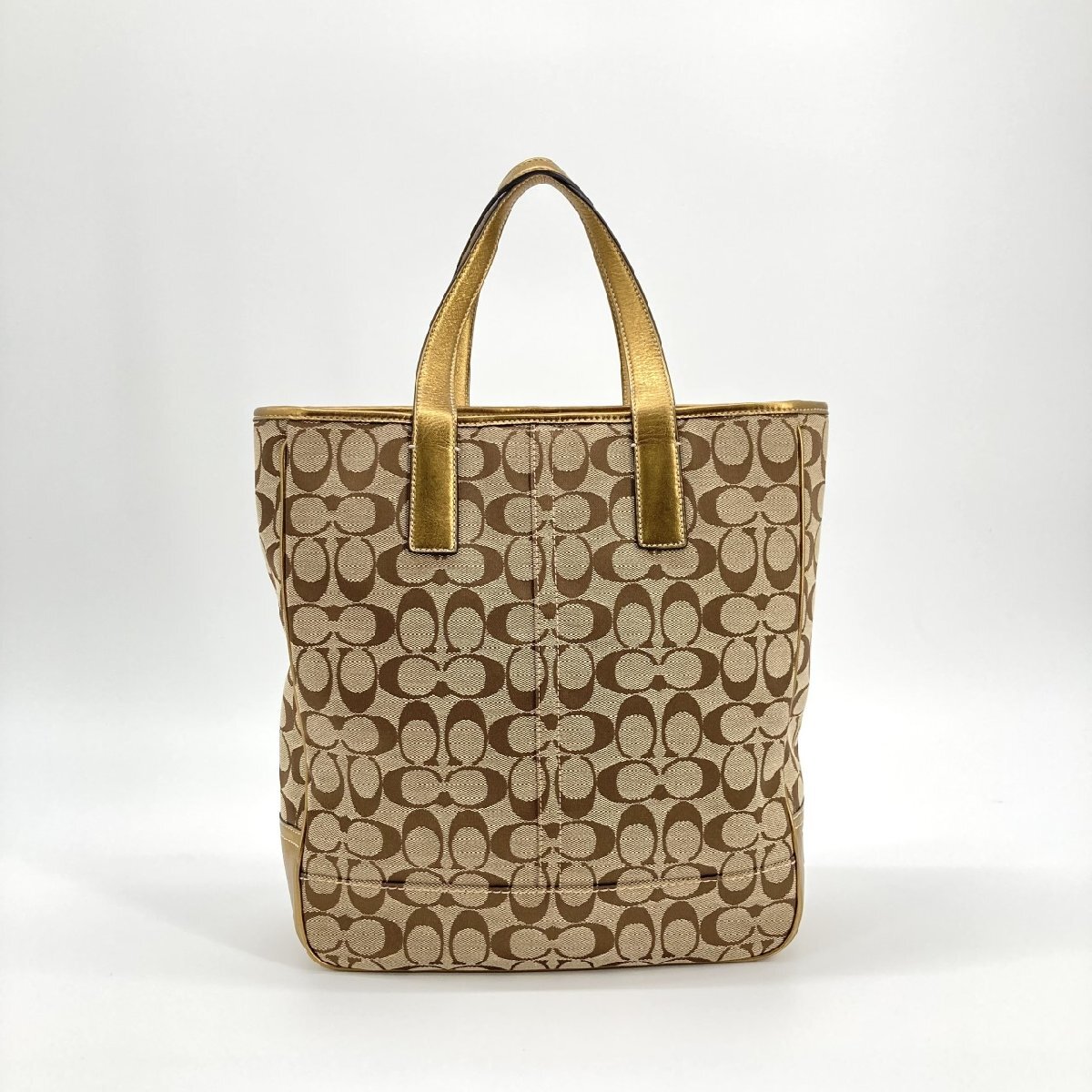 COACH シグネチャー柄キャンバス 7069 トートバッグ ベージュ