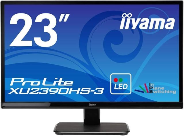 XU2390HS 【高画質/高精細/広視野角/省電力/AH-IPS/LED/フルHD/HDMI】 23.8型 液晶モニター iiyama ProLite XB278XU2390HS3HSU 【動作品】