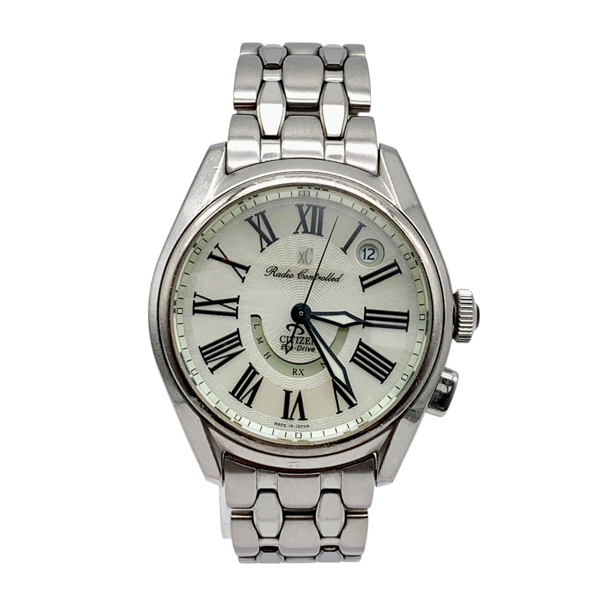 1円スタート！ CITIZEN シチズン 時計 腕時計 xc クロスシー H412-T004709 電波ソーラー 不動 ジャンク品 コンパクトサイズ 蘇や(TPS78)