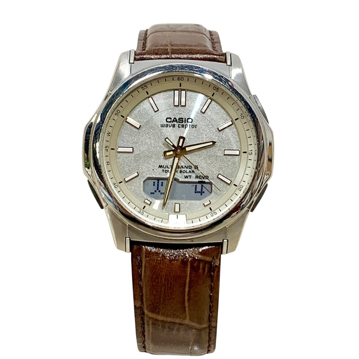 稼働　CASIO　カシオ　時計　腕時計　wave ceptar ウェーブセプター　WVA-M630　電波ソーラー　中古品　コンパクトサイズ　蘇や(MtY203)