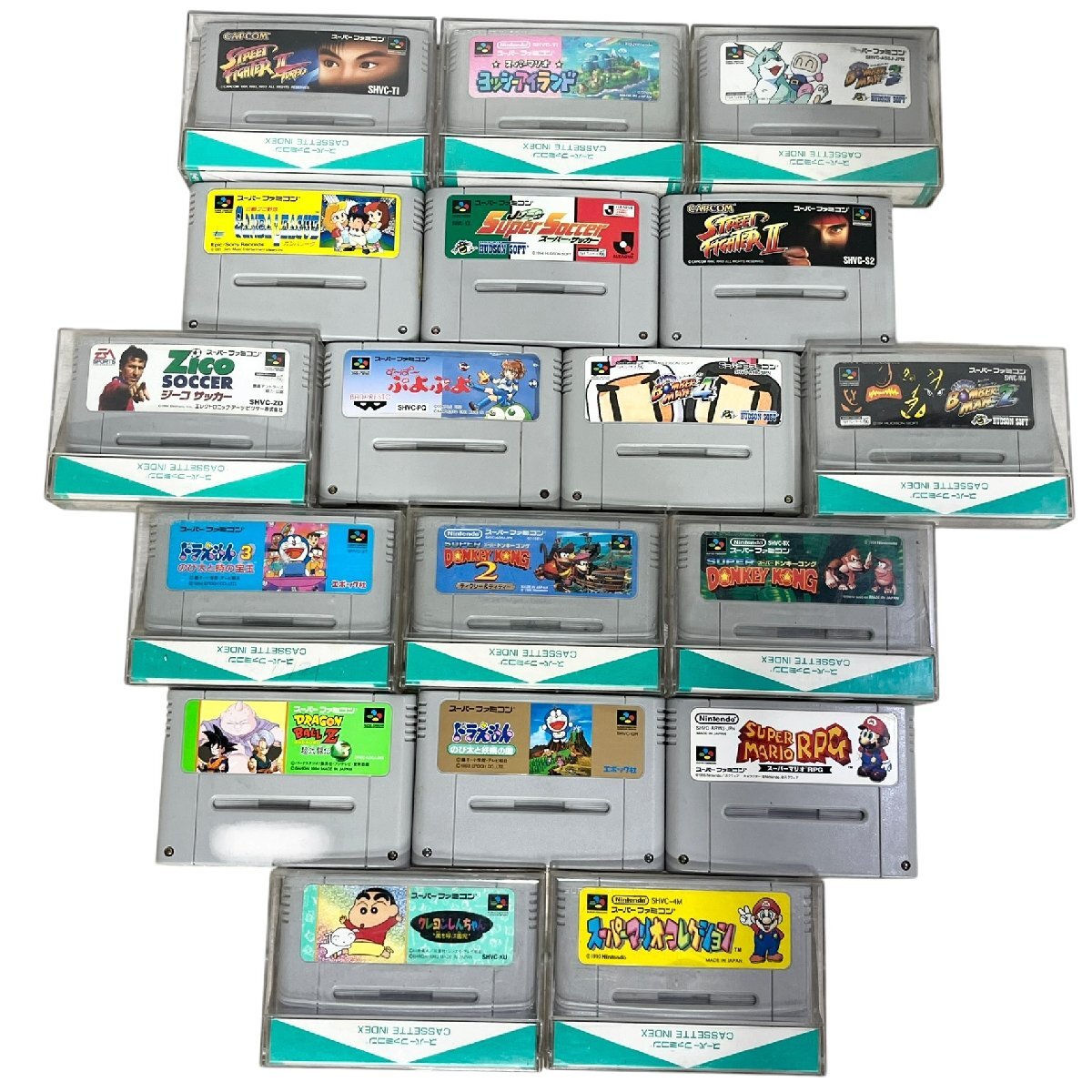 スーパーファミコン ソフト おまとめ クレヨンしんちゃん/ドラえもん/ドラゴンボール 他 動作未確認 ジャンク品 80サイズ 蘇さ(BBY265)