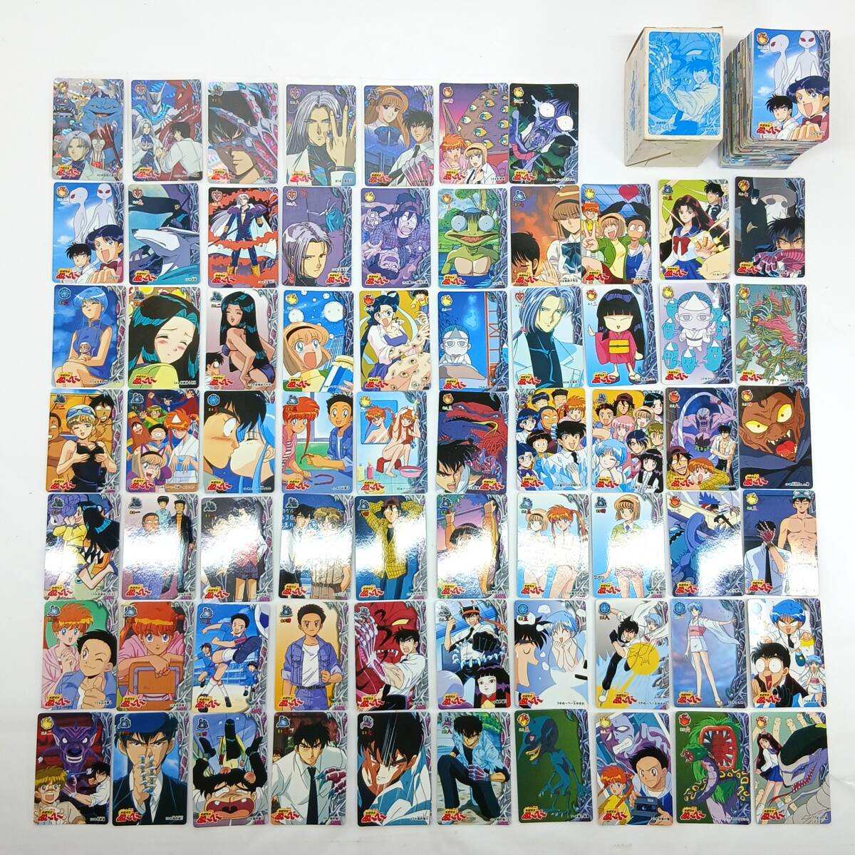 当時物 地獄先生ぬ～べ～ カードダス キラカード5枚含む 67種 約300枚以上 セット まとめ売り レトロカード 1996年 BANDAI バンダイ