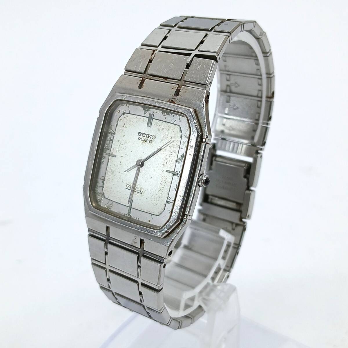 【稼働/現状品】 SEIKO セイコー DOLCE ドルチェ 9521-5020 シルバー クォーツ QZ 腕時計 3針