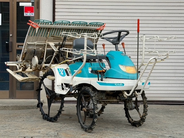 静岡発☆!田植え機！KUBOTA！クボタ！JJ4！joycomJr.！4条植え！ガソリン！リコイル！4.3PS！エンジン始動、動作OK！※商品説明要確認