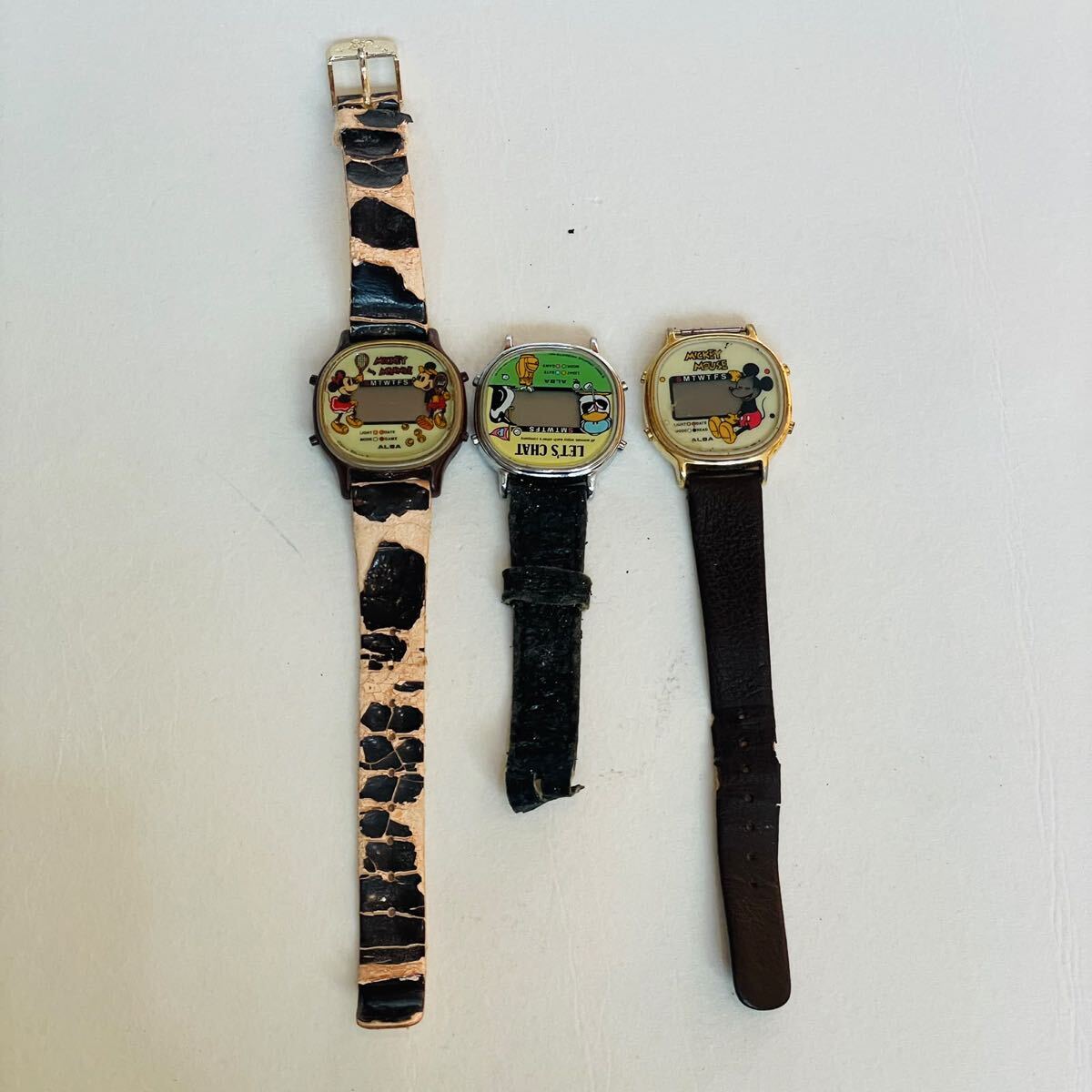 SEIKO ALBA MICKEY＆MINNIE セイコー アルバ ミッキー&ミニー デジタル 腕時計 Y757-5000//Y744-5000//Y755-5000現在品